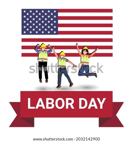Vector illustration of commemorating international labor day