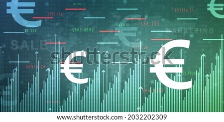 
2D rendering euro currency symbol
