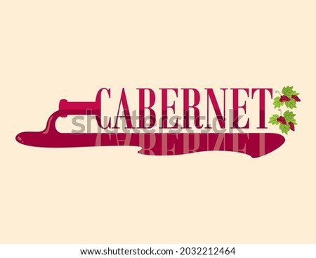 international cabernet sauvignon day vector illustration Royalty-Free Stock Photo #2032212464