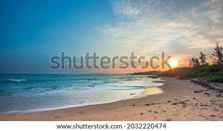 Unpopular beach, Rasthakaadu, near Kanyakumari, Trinelveli, Tamil Nadu, India.