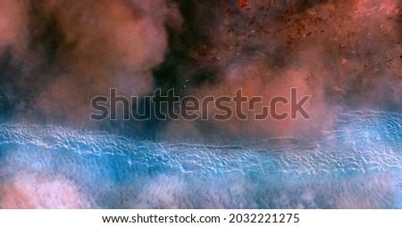 storm at sea,   abstract photography of the deserts of Africa from the air. aerial view of desert landscapes, Genre: Abstract Naturalism, from the abstract to the figurative, 