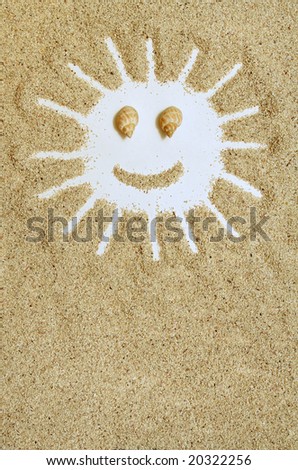 Sandy Sun - vacation concept