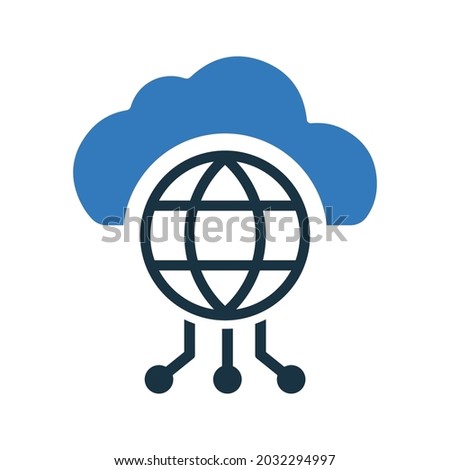 Cloud, communication, connect icon. Simple editable vector illustration.