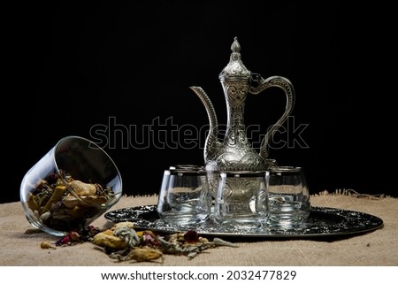turkish tea sets and Morocoan tea sets silver