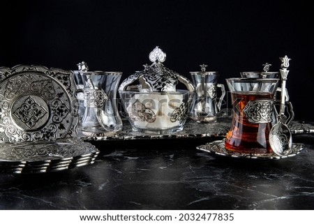 turkish tea sets and Morocoan tea sets  silver