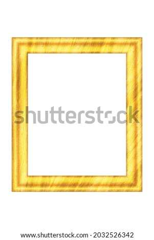 Squared golden vintage wooden frame for your design. Vintage cover. Place for text. Vintage antique gold beautiful rectangular frames  for paintings or photographs. Template vector illustration.