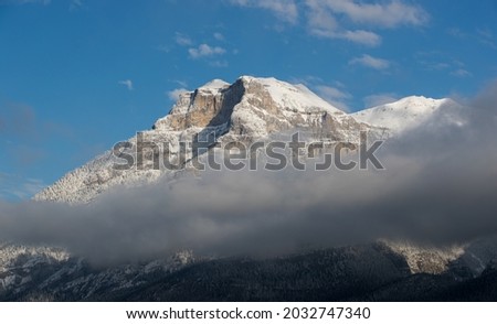 A mountain landscape in the Canadian Rockies