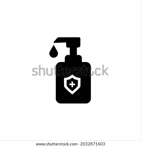 Hand sanitizer icon design graphic vector illustration