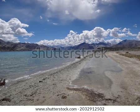 Pictures are of the Pangong Tso Lake situated 3 hours from Leh. Teh lake is scenic, calm, and brings a sense of tranquility in oneself. It's a picturesque place to be. 