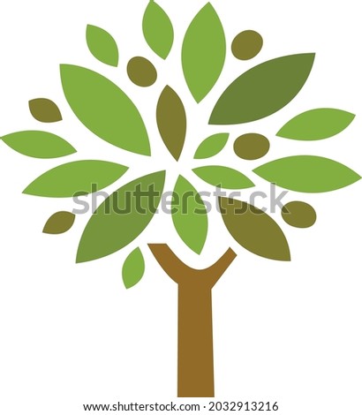 Tree Logo Vector ,Tree with Roots. Vector Illustration.Abstract dynamic  logo design, root vector, Circle Tree logo this beautiful tree is a symbol of life, beauty, growth, strength, and good health.