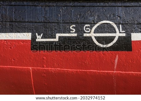 detail of a historic ships hull