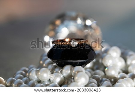 Diamond ring. Love concept. Wedding ring. Photo. Background. 