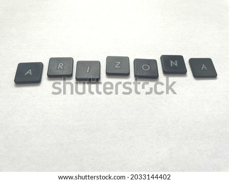 Arizona keyboard buttons U.S. state 