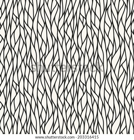Seamless pattern with linear waves. Endless stylish texture. Ripple background