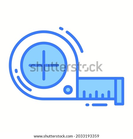 measuring tap trendy icon, glyph style isolated on white background. Symbol for your web site design, logo, app, UI.