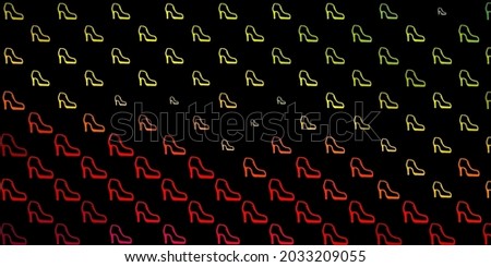 Dark multicolor vector background with woman symbols. Abstract illustration with a depiction of women's power. Background for International Women’s Day.