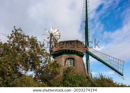 Windmill as a holiday home in the Geltinger Birk nature reserve in Schleswig-Holstein