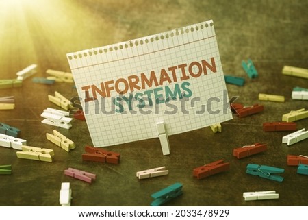 Conceptual caption Information Systems. Conceptual photo study of systems with a exact reference to information Thinking New Bright Ideas Renewing Creativity And Inspiration