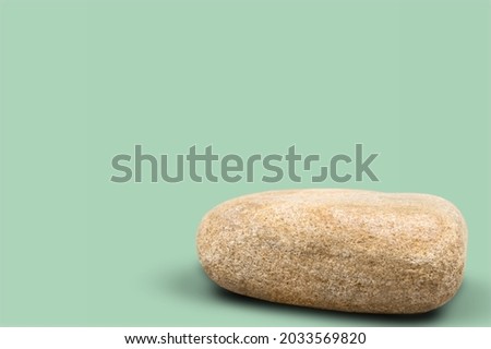 Background for cosmetic products of natural color. Podium on a desk