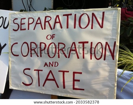 A protest sign from Occupy Seattle.