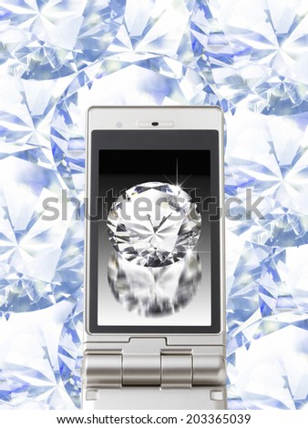 Diamond And In The Mobile Screen
