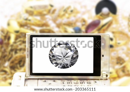 Diamond And Jewelry In The Mobile Screen