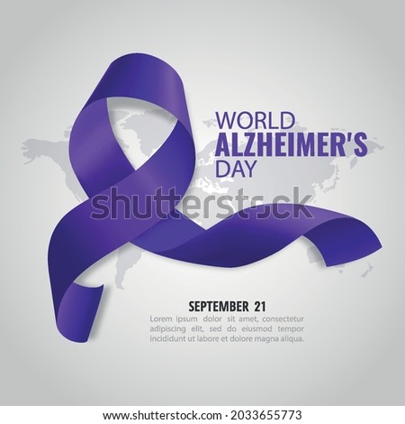 Vector Illustration of World Alzheimer's Day
