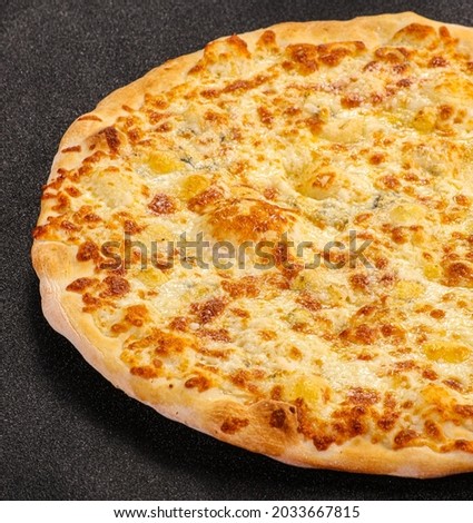 Italian traditional Pizza with four cheeses