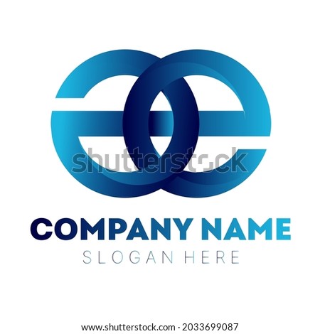Vector illustration of modern abstract vector business logo design for company logo on white background.
