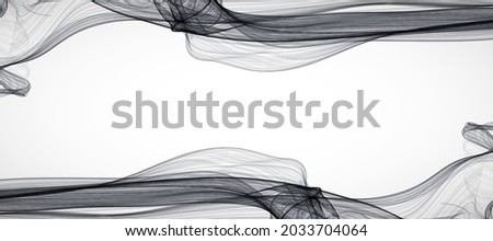 Abstract flowing wave lines. Design element for technology, science, modern concept.