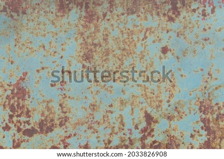 Abstract iron texture with old scracthed paint. Vintage rusty metal background