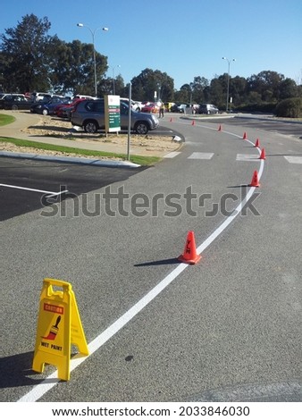 line marking car parks roads stencils painting parking bay lines 