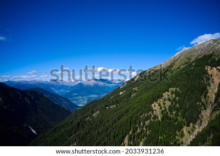 Beautiful alpine summer view with the Grosser Rettenstein summit in the background at the famous Panoramabahn Kitzbueheler Alpen, Salzburg, Austria.