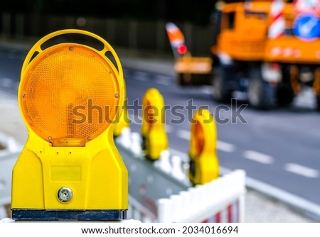 security barrier at a construction site - photo