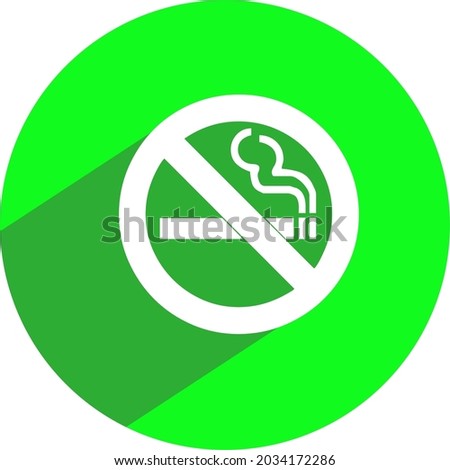 no smoking icon in flat design.