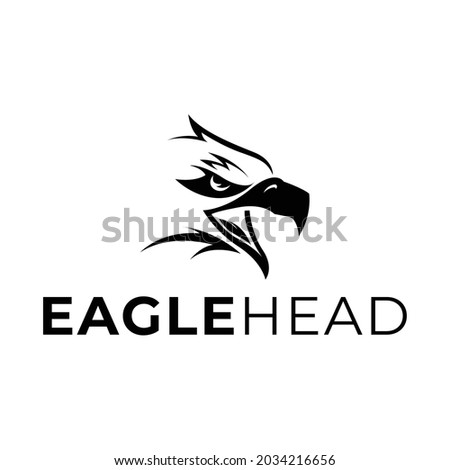 simple eagle head logo vector