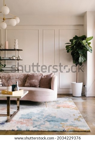 A modern living room style Royalty-Free Stock Photo #2034229376