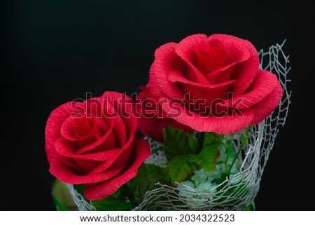 beautiful elegance red rose flower in bunch, red roses flower of love inspiration in anniversary
