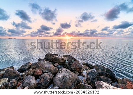 Take advantage of the last ray of sun on the waters of the Mar Menor, La Manga, Murcia
