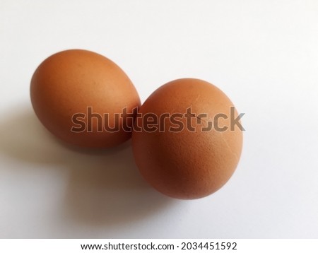 eggs were put on solid color background