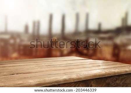 table and city 