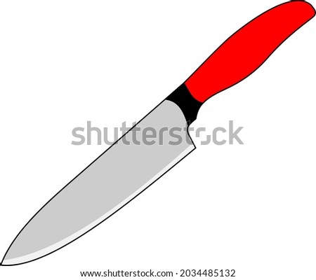 
vector clip art graphics of a chef's knife