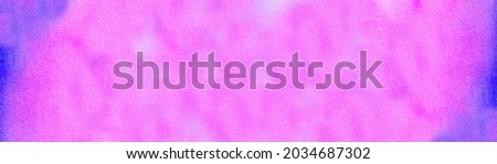 Watercolor painted background with purple and blue color. Abstract blotches and blobs background design