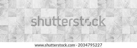 Panorama of White patterned ceramic floor tiles texture and background seamless Royalty-Free Stock Photo #2034795227