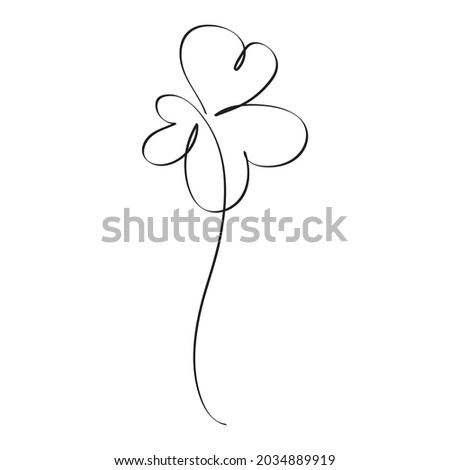 Continuous One line Hand Drawn Art Drawing of Flower. Minimalist Trendy Contemporary Floral Design Perfect for Wall Art, Prints, Social Media, Posters, Invitations, Branding Design.