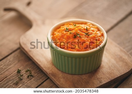 Vegetable spread caviar with squash, carrot, onion Royalty-Free Stock Photo #2035478348