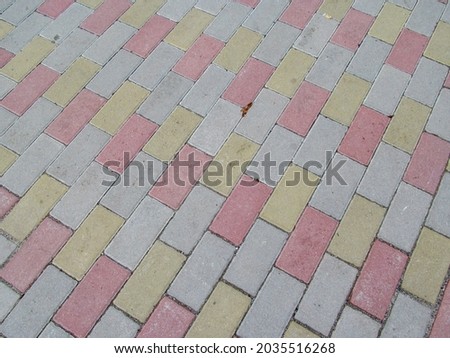 Texture of concrete pavement on the sidewalk for backgrounds