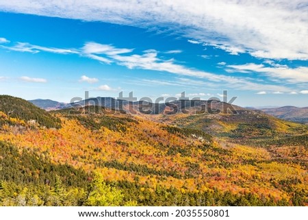 Views of Beautiful Fall Foliage in the White Mountains of New Hampshire
