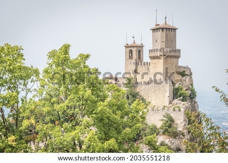 Summer photo of San Marino second tower: the Cesta or Fratta