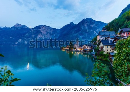 lake in summer of the Alps mountain austria.